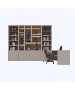 Vakkenkast/bureau Bellac  365cm