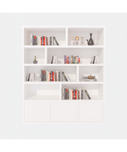 Showmodel vakkenkast Londen 01 - 2M - RAL 9010