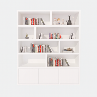 Showmodel vakkenkast Londen 01 - 2M - RAL 9010