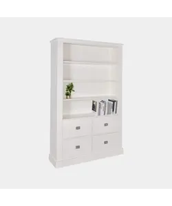 Voorraad boekenkast Iceland 10 - 120x40x215H cm - ral 9001