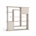123kast  Open vakkenkast Evora 03 - 250x40x240H cm - strakke afwerking - push to open deuren - 5cm plank dikte