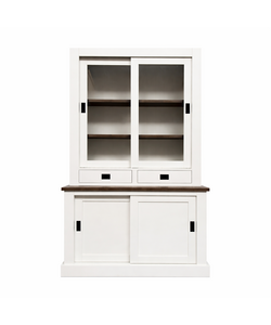 Voorraad buffetkast Brooklyn 02 maatwerk - 130x35/47x220H cm - ral 9010