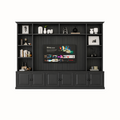 123kast  Tv boekenkast Calgary - 330x35/45x245H cm - open vakken - scharnier deurtjes