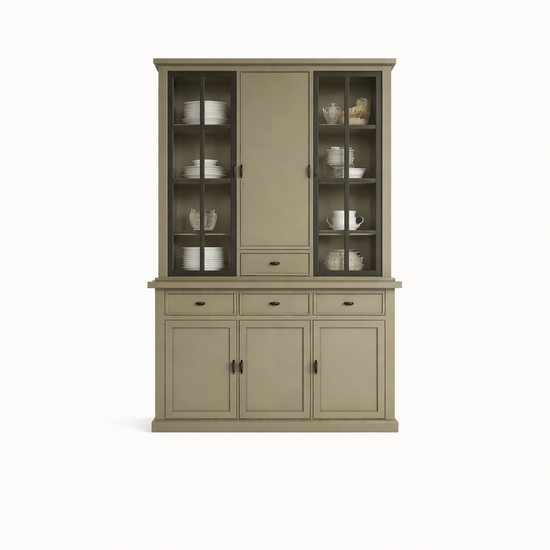 123kast  Buffetkast Montana 07 - 145x46x220H cm - dichte deur en stalen deuren