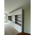 123kast  Cinewall Winterberg - 400x40x240H cm - cinewall - tv vak - met schuifdeuren - 12 push to open deuren - 4 greeploze soft close lades - strak design - demontabel - 3cm plankdikte