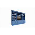 123kast  Cinewall Nara - 320x45/35x240H cm - 11 open vakken - 6 deurtjes  - Copy