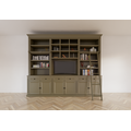 123kast  Cinewall The crown library - 290x46/55x240H cm - tv vak - landelijke stijl