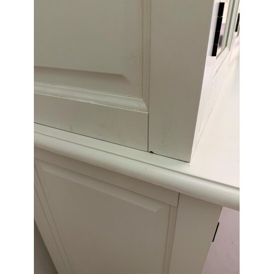 123kast Showmodel Buffetkast Lin 01 - 200x48x220H cm - 4 vitrine scharnierdeuren - 6 soft close lades - 2 dichte scharnierdeuren