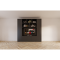 123kast  Cinewall Austin - 250x40x240H cm - open vakken - push to open deuren - strak design