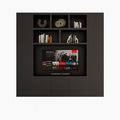 123kast  Cinewall Austin - 250x40x240H cm - open vakken - push to open deuren - strak design