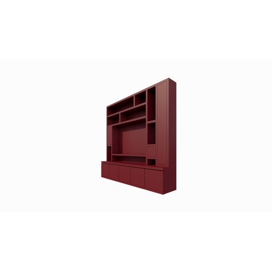 123kast  Cinewall Soria - 250x30/40x240H cm - push to open deuren