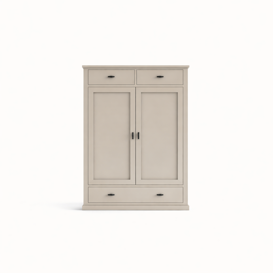 123kast  Opbergkast Montana 06 -100x53x140H cm - soft close lades - 2 scharnierdeuren