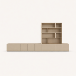 Tv dressoir met vakkenkast Sassari 540cm