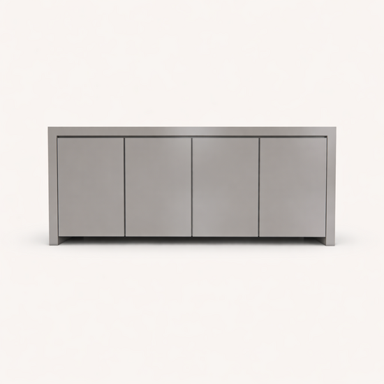 123kast  Dressoir Chaves - 200x50x80H cm - greeploze deuren - 4 push to open deuren - strak design
