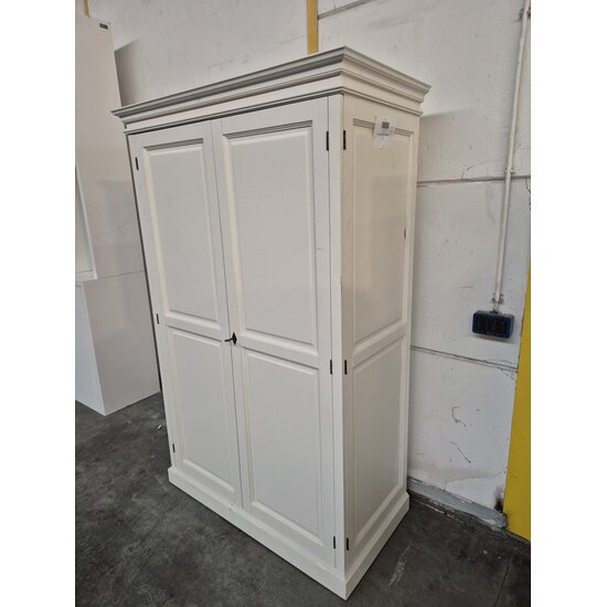 123kast  Showmodel (beschadigd) Computerkast Roma - 120x60x190H cm - uitschuifblad - 2 dichte scharnierdeuren - verstelbare bovenplank