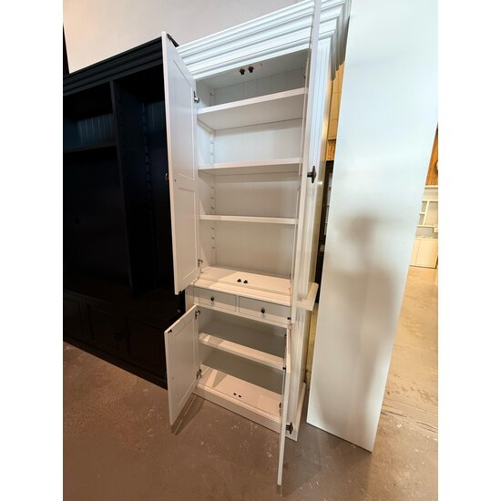 123kast Showmodel Boekenkast Kings Library - 100x40x240H cm - scharnier deuren - soft close lades