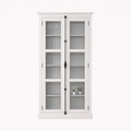 123kast  Vitrinekast Bilbao - 110x40x210H cm - met spanjolet sluiting - glazen zijkanten - geheel glas