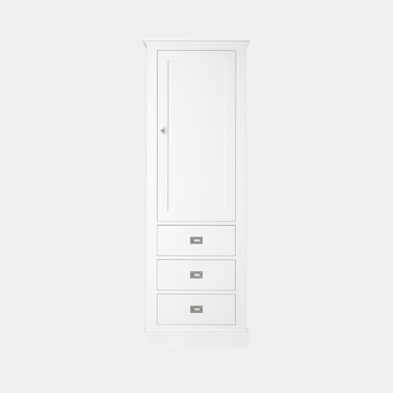 123kast  Buffetkast Iceland 08 - 75x40x215H cm - 1 dichte scharnierdeur - 3 soft close lades