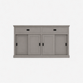 123kast  Dressoir Algarve 04 - 190x46x110H cm - 4  schuifdeuren -  2 soft close lades - strak design - hoog dressoir
