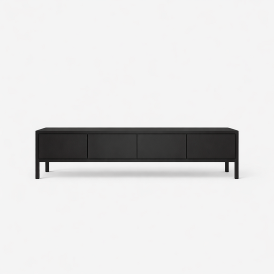 123kast  Tv dressoir Fontas - 200x40x50H cm - push to open deuren - op pootjes - strak design