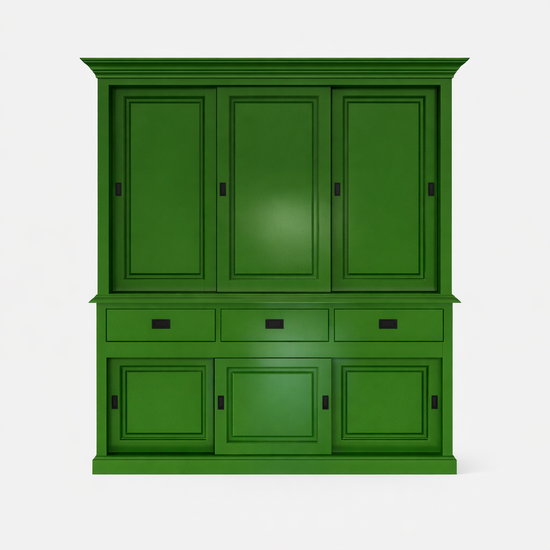 123kast  Buffetkast Buenos Aires - 180x50x230H cm - dichte deuren - 6 schuifdeuren - 3 soft close lades