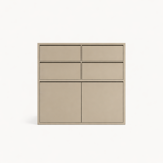 123kast  Ladekast Izmir - 120x60x115H cm - greeploze soft close lades - strakke afwerking