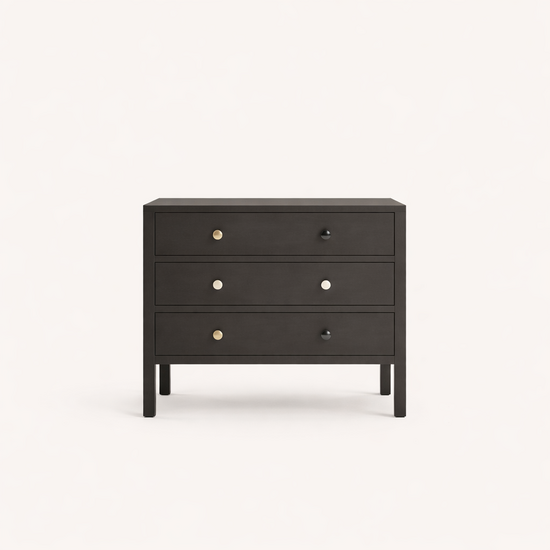 123kast  Ladekast/dressoir Boise - 120x50x90H cm - 3 soft close lades - op pootjes