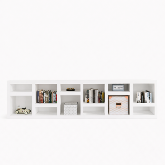 123kast  Sidetable/dressoir Prato 01 - 245x30x60H cm - 5cm plank dikte - openvakken dressoir