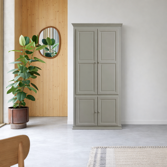 123kast  Schakelkast LM 02 - 100x40x245H cm - 4 dichte scharnierdeuren - 5 planken - verstelbare planken - schakelbaar