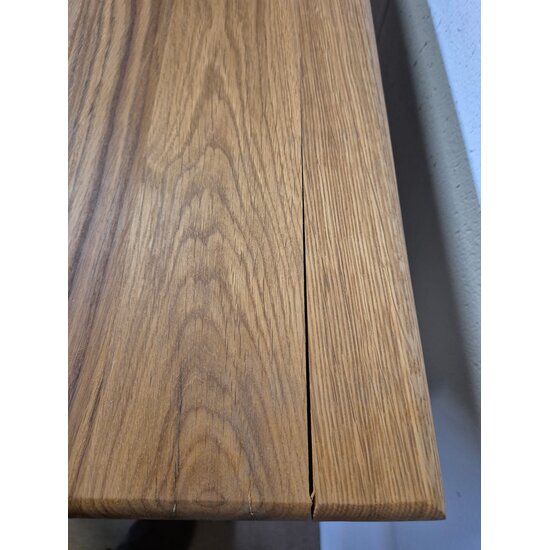 123kast Showmodel Bureau King Louis - 170x70x78H cm - eiken bovenblad - 1 dichte scharnierdeur - 3 soft close lades - Engelse stijl