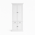 123kast Showmodel Boekenkast Kings Library - 100x40x240H cm - scharnier deuren - soft close lades