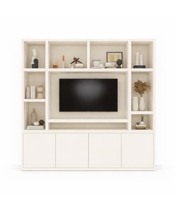 Voorraad TV vakkenkast Jose 250cm - RAL 9001