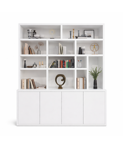 Showmodel vakkenkast Kingbridge -  200x35/45x262(H) cm - NCS S 0505-R