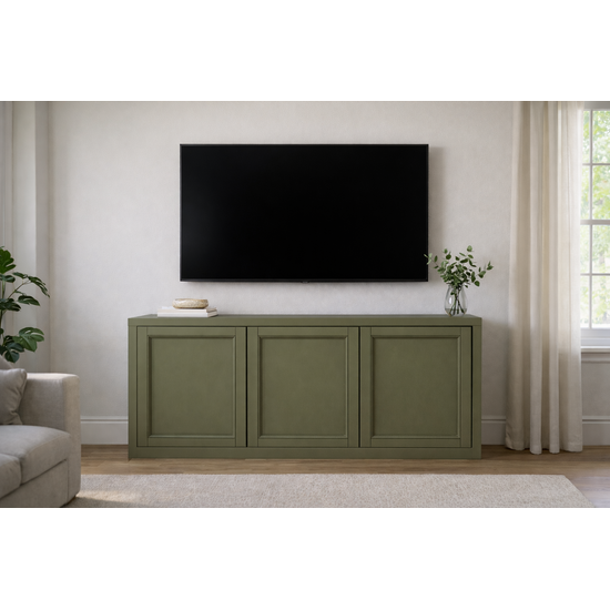 123kast  Dressoir Toscane - 135x35x55H cm - scharnier deuren - sierlijsten - landelijk - boho - bohemian