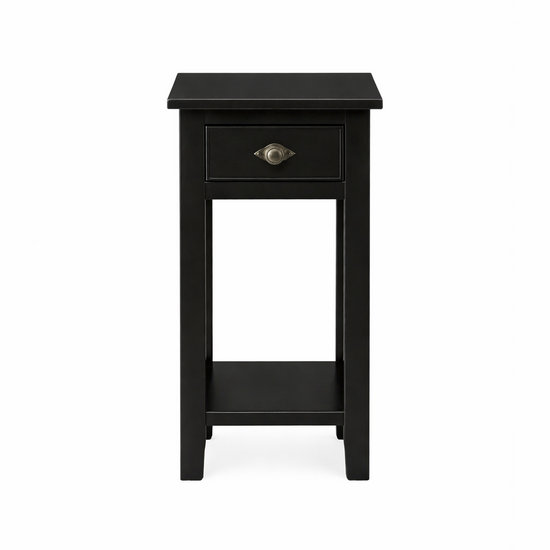 123kast  Bijzettafel Deux - 30x30x80H cm - 1 lade - 1 plank