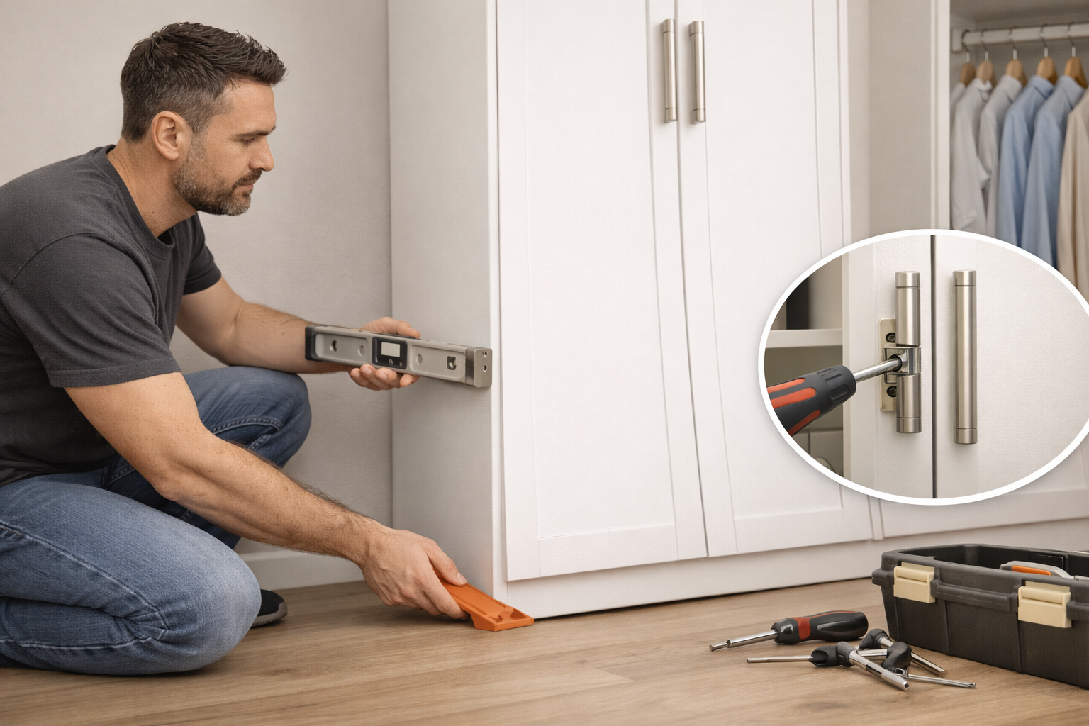 Scheve kastdeuren? Zo los je het op met een meubelwig!