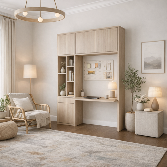 123kast  Bureau vakkenkast Chauny 02 - 160x40x250H cm - push to open deuren - push to open lades - 4cm plank dikte - strakke afwerking