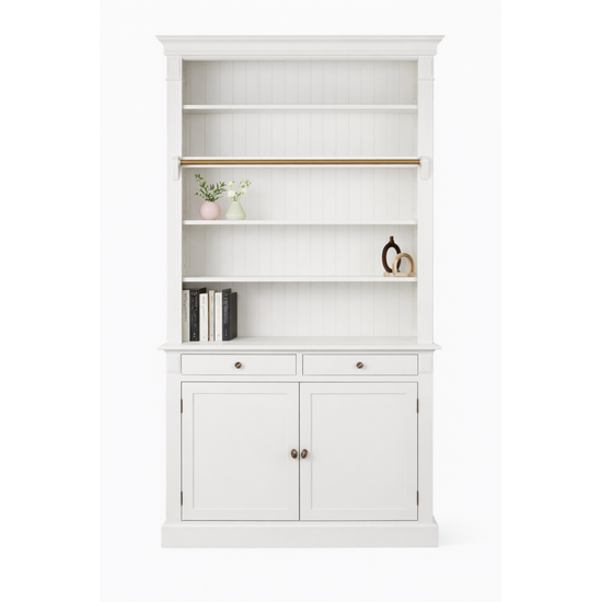 123kast Maatwerk private library (zoals afbeelding) - 120 x 40 x 240H cm - met ladder en stang