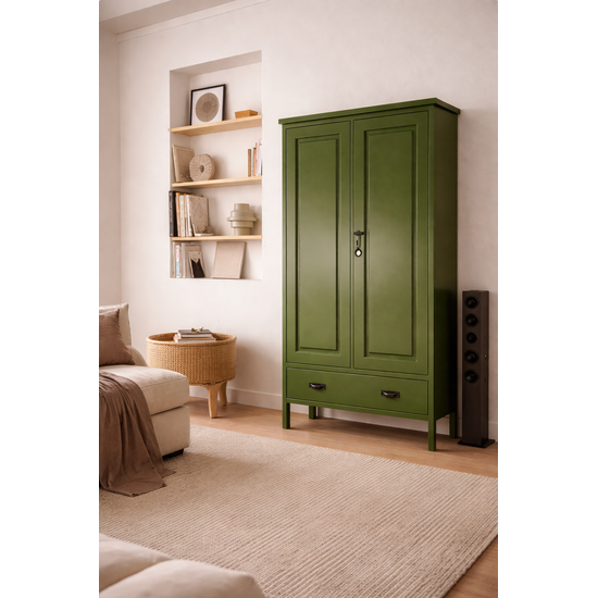 123kast  Buffetkast Caracas - 120x45x220H cm - dichte kast op pootjes - met soft close lade