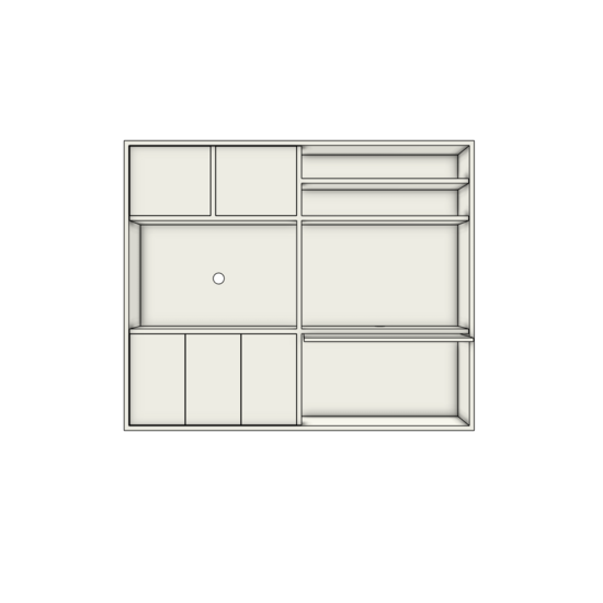 123kast Tv bureau kast San Antonio - 290x40x240H cm - eiken schuifdeur - uitschuif werkblad - push to open deuren - strakke afwerking