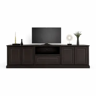 Voorraad Tv dressoir Amalfi - 220x40x60H cm - ral 9005 (zwart)