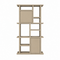 123kast   Open vakkenkast Evora 01 - 120x40x240H cm - strakke afwerking - push to open deuren - 5cm plank dikte
