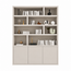 123kast  Vakkenkast Manhattan 11 - 180x40x240H cm -strak design - open vakken - 3 greeploze push to open deuren - 5cm plank dikte