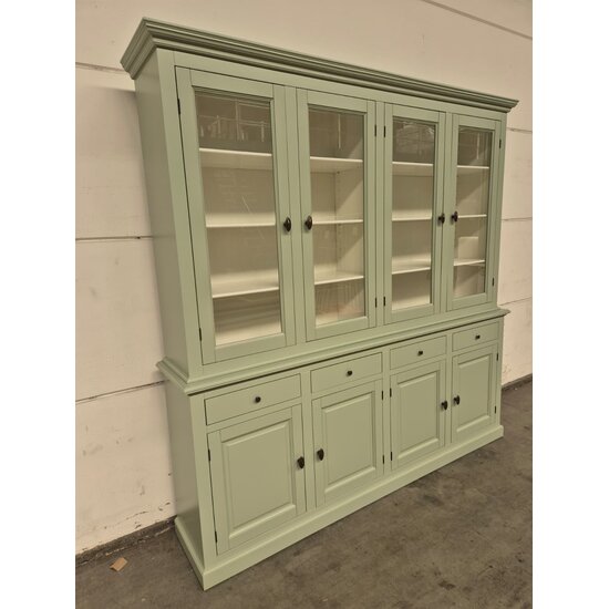 123kast Buffetkast santa barbara - 230x45x230H cm - Binnenkant: ral 9010 - Buitenkant: NCS S 3010-G40Y