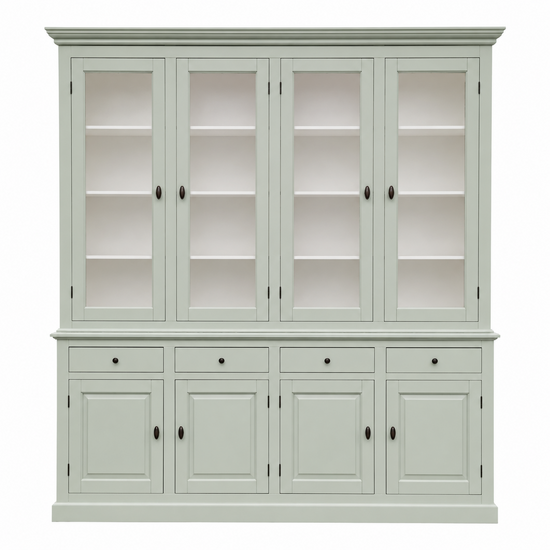 123kast Buffetkast santa barbara - 230x45x230H cm - Binnenkant: ral 9010 - Buitenkant: NCS S 3010-G40Y