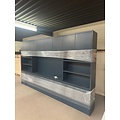 123kast Showmodel TV Vakkenkast/tv-kast Winterberg - 400x40x240H cm - Ral 5008