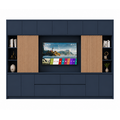 123kast Showmodel TV Vakkenkast/tv-kast Winterberg - 400x40x240H cm - Ral 5008