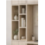 123kast Maatwerk Chauny 02 - 149x40x250H cm - bureaublad 89cm - uitsteken van blad 30 cm - extra plankje - Ral 8004