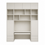 123kast Bureau vakkenkast Termoli - 280x40x335H cm - push to open deuren - push to open lades - 4cm plank dikte - strakke afwerking