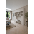 123kast Bureau vakkenkast Termoli - 280x40x335H cm - push to open deuren - push to open lades - 4cm plank dikte - strakke afwerking